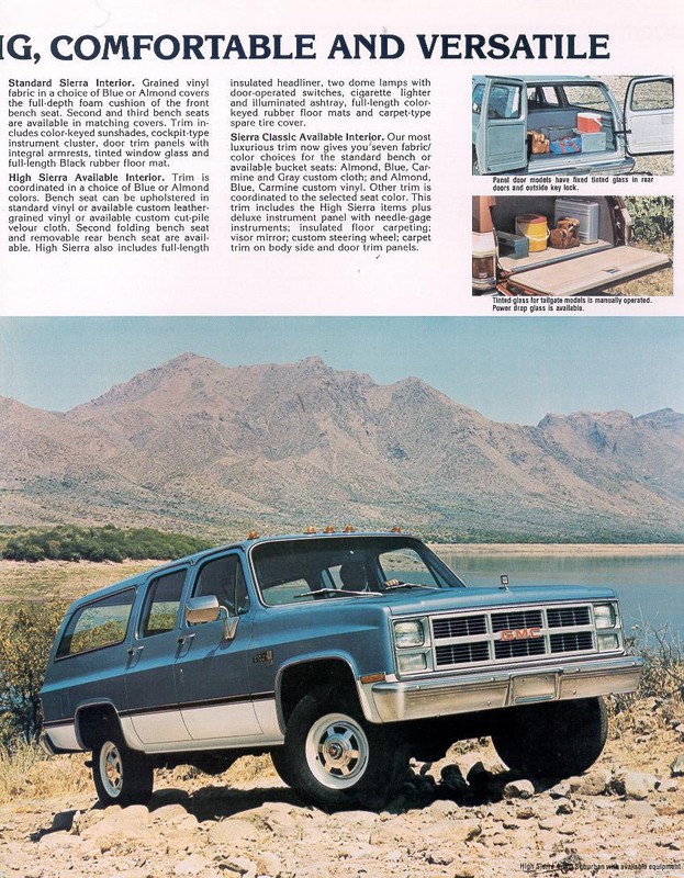 1983 GMC Suburban Brochure Page 5